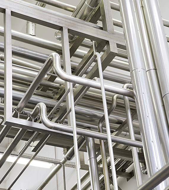 Komplette Rohrsysteme aus Edelstahl für industrielle Anwendungen von Laffert